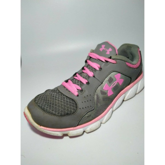 Women’s Under Armour Gray/Pink Sneakers 8.5 - Picture 7 of 9